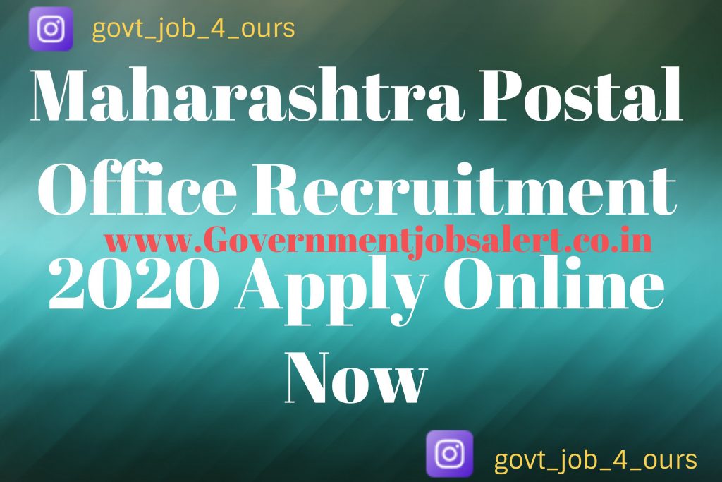 Maharashtra Postal Office Recruitment 2020 Apply Online Now