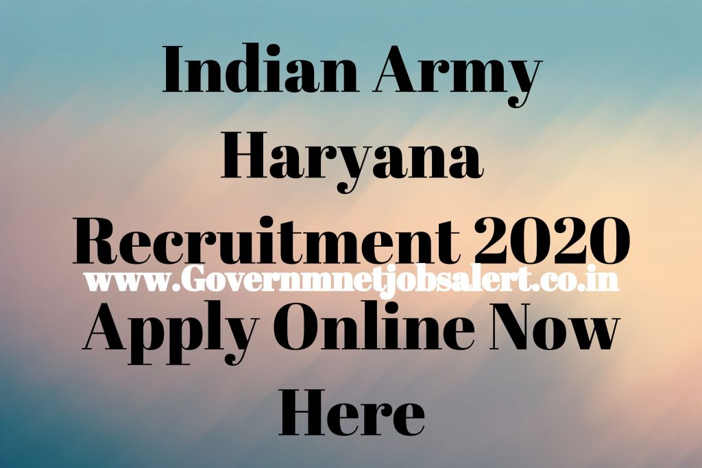 Indian Army Haryana Recruitment 2020 Apply Online Now Here Indian Army Haryana Recruitment 2020 Apply Online Now Here