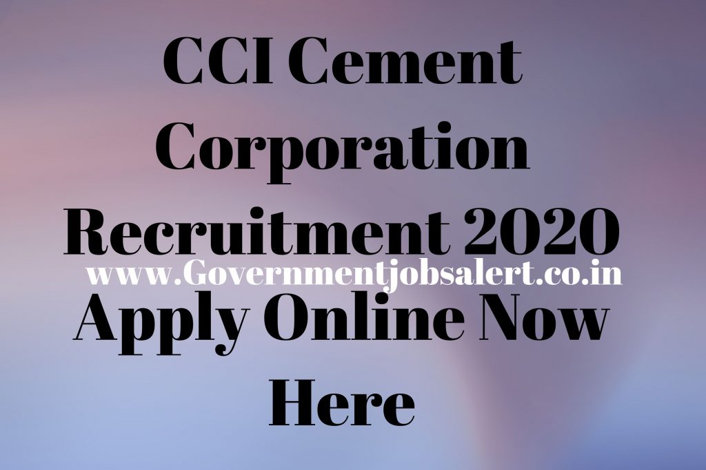 CCI Cement Corporation Recruitment 2020 Apply Online Now Here CCI Cement Corporation Recruitment 2020 Apply Online Now Here