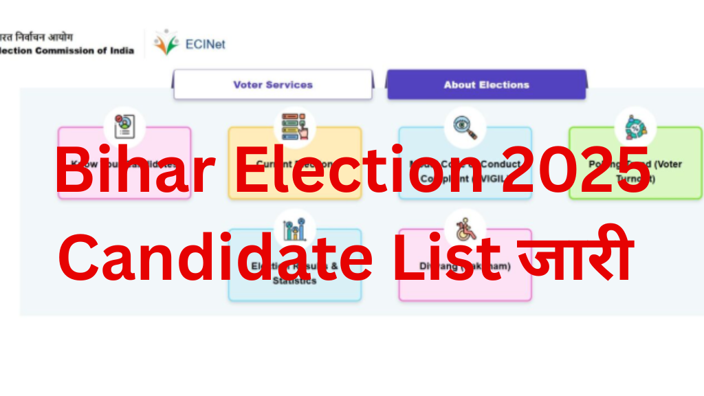 Bihar Election 2025 Candidate List जारी